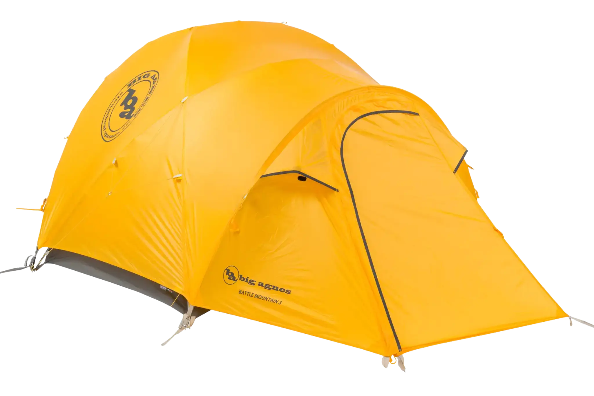 Big Agnes Battle Mountain 3-Person 4-Season Tent for Everest Base Camp with high-strength DAC poles and dual vestibules.